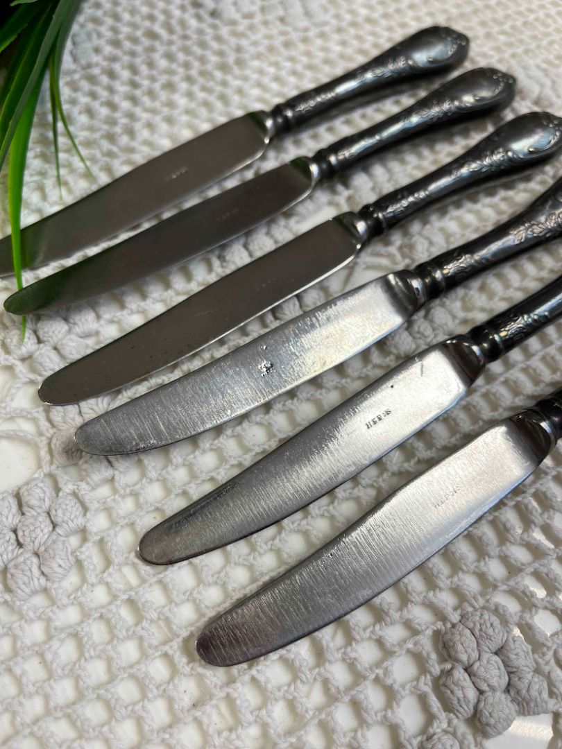 Нож для фруктов "Классик" Киевский з-д им.Шевченко. Мнц с серебрением, нерж.сталь (лезвие). Редкий!. Картинка 3